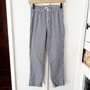 BRANDY MELVILLE blue gingham Tilden pant